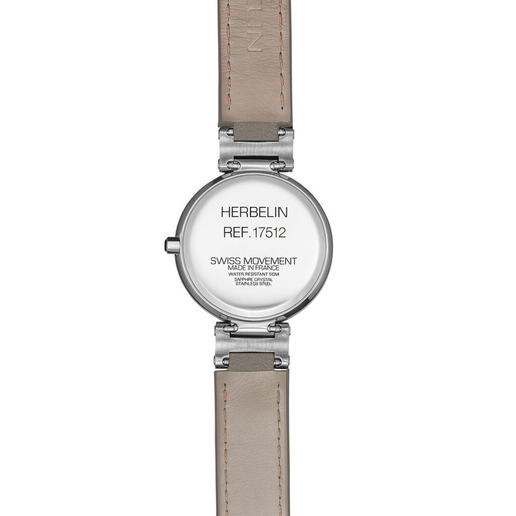 Montre Herbelin Lady H Argent&eacute; - Montres &eacute;tanches Femme | Histoire d&rsquo;Or