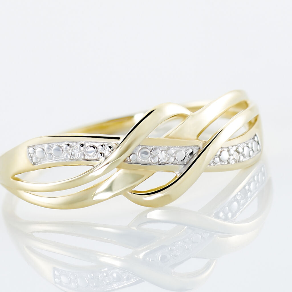Bague Assa Or Jaune Diamant - Bagues avec pierre Femme | Histoire d’Or