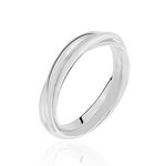 Alliance Filipine Demi Jonc Classique Argent Blanc - Alliances Famille | Histoire d&rsquo;Or