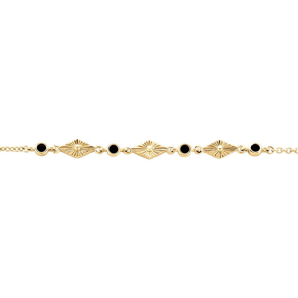 Bracelet Azteque Plaqué Or Jaune Spinelle - Bracelets Femme | Histoire d’Or