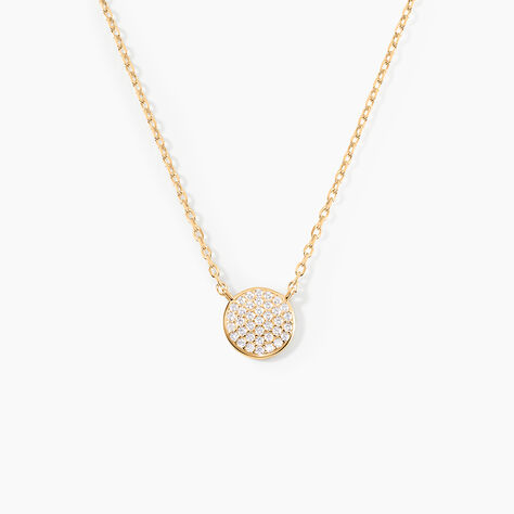 Collier Plaqu&eacute; Or Larraso Oxydes De Zirconium - Colliers fantaisie Femme | Histoire d&rsquo;Or