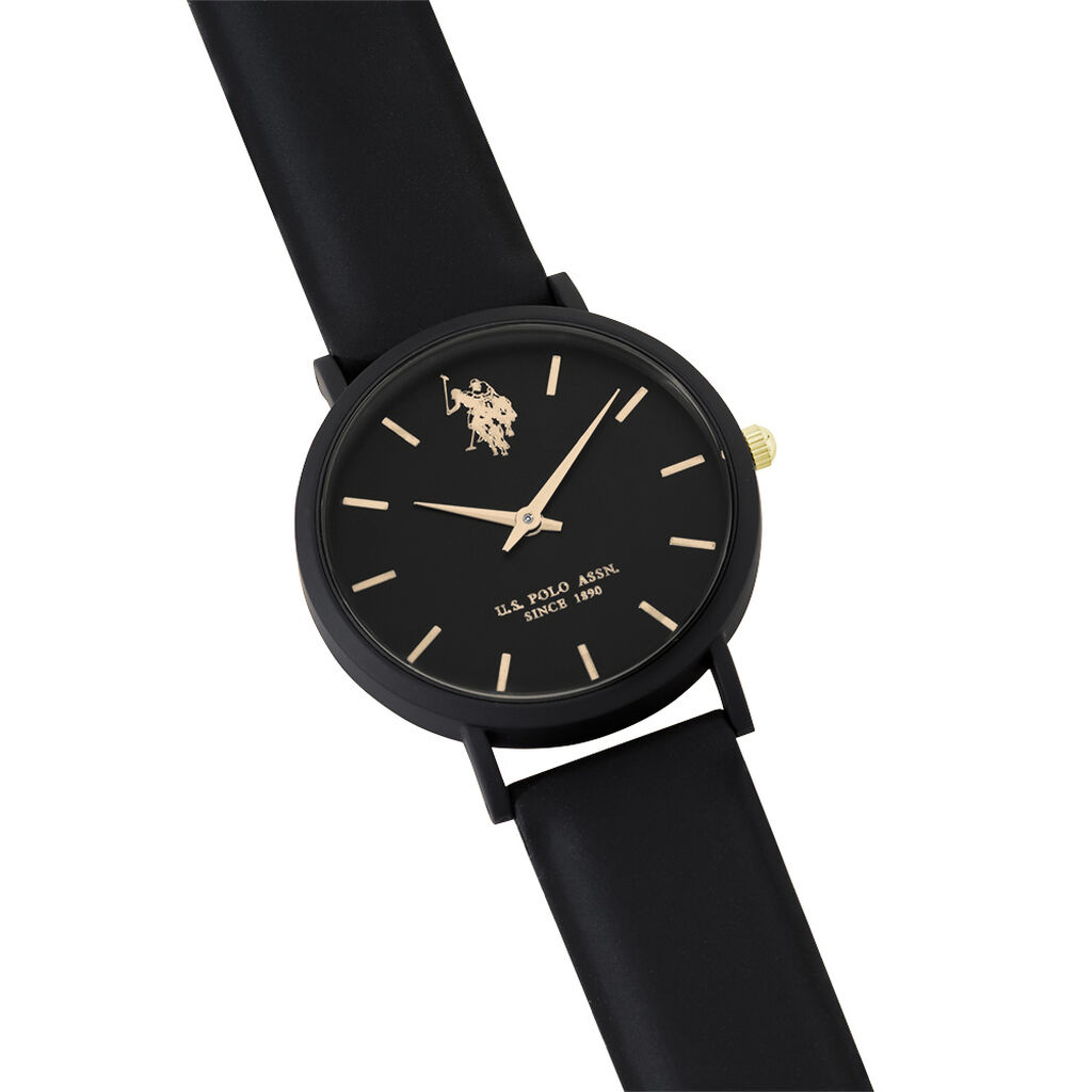Montre U.s. Polo Lucy Noir - Id&eacute;es cadeaux Femme | Histoire d&rsquo;Or