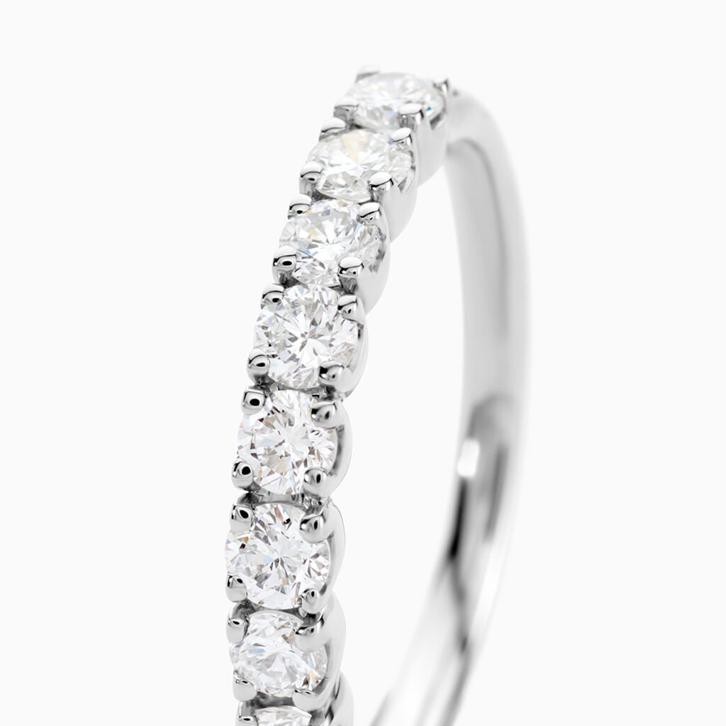 Alliance Eloisa Ld Platine Blanc Diamant Synthétique - Alliances Femme | Histoire d’Or