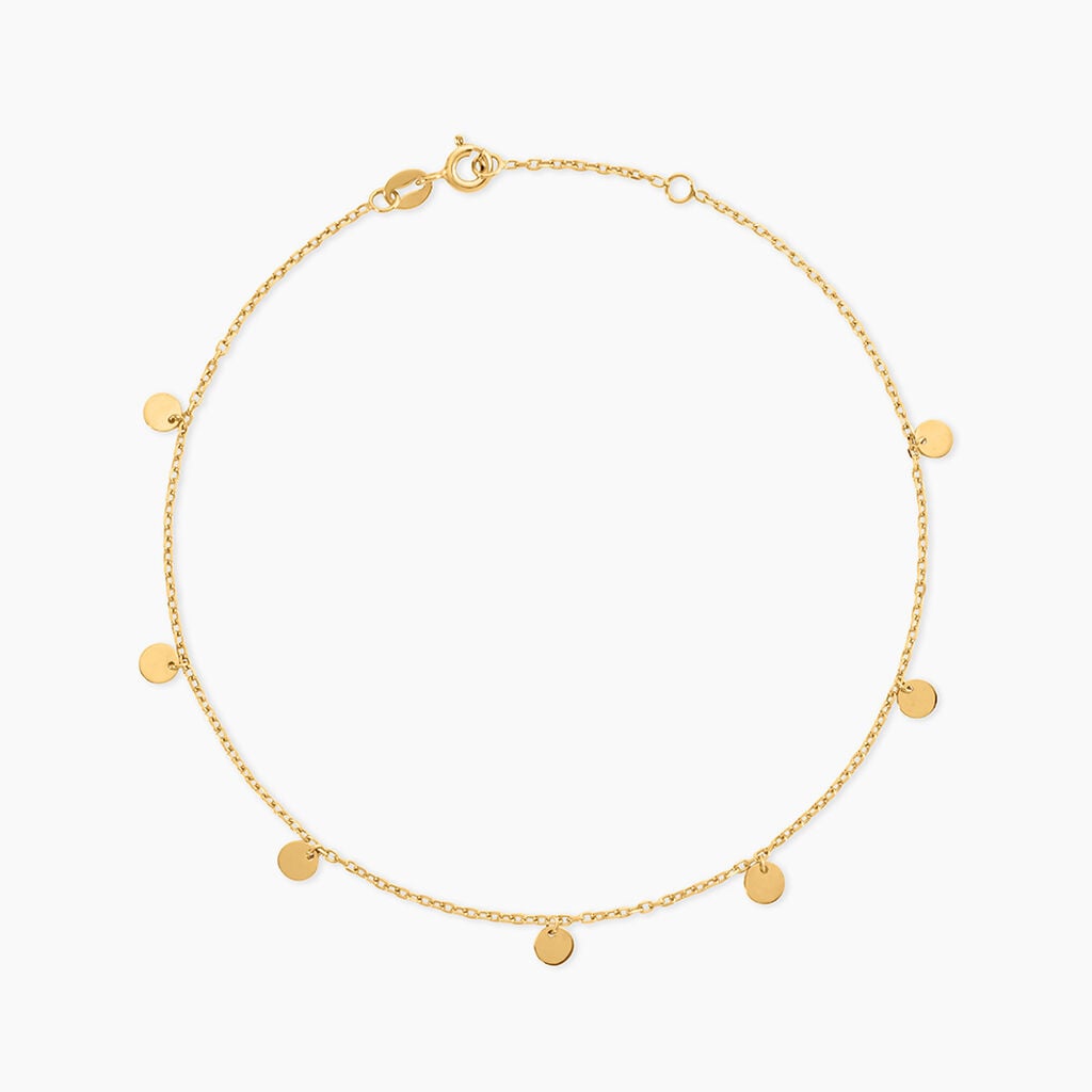 Cha&icirc;ne De Cheville Eleonora Argent Dor&eacute; A L'Or 750/1000 - Cha&icirc;nes de cheville Femme | Histoire d&rsquo;Or