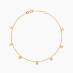 Cha&icirc;ne De Cheville Eleonora Argent Dor&eacute; A L'Or 750/1000 - Cha&icirc;nes de cheville Femme | Histoire d&rsquo;Or