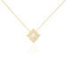 Collier Plaque Or Jaune Oline Pierre De Lune - Colliers Femme | Histoire d’Or