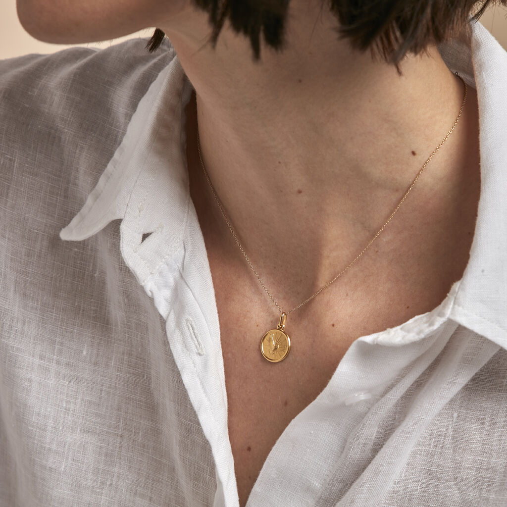 Pendentif Spirit Or Jaune - Pendentifs Baptême Famille | Histoire d’Or