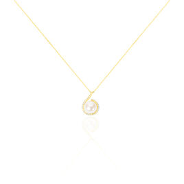 Collier Lucinda Or Jaune Perle De Culture Et Oxyde De Zirconium - Colliers Femme | Histoire d’Or