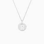 Pendentif Elio R Argent Blanc - Pendentifs Famille | Histoire d&rsquo;Or