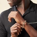 Bracelet Iris Or Bicolore Maille Gourmette - Bracelets cha&icirc;ne Homme | Histoire d&rsquo;Or