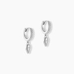 Cr&eacute;oles Ysee Argent Blanc Oxyde De Zirconium - Boucles d'oreilles cr&eacute;oles Femme | Histoire d&rsquo;Or