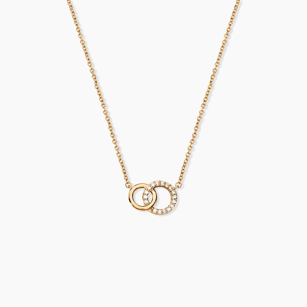 Collier Poeae Plaqu&eacute; Or Jaune Oxyde De Zirconium - Colliers fantaisie Femme | Histoire d&rsquo;Or