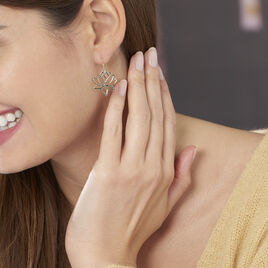 Boucles D'oreilles Pendantes Fuji Plaqué Or Jaune - Boucles d'oreilles fantaisie Femme | Histoire d’Or