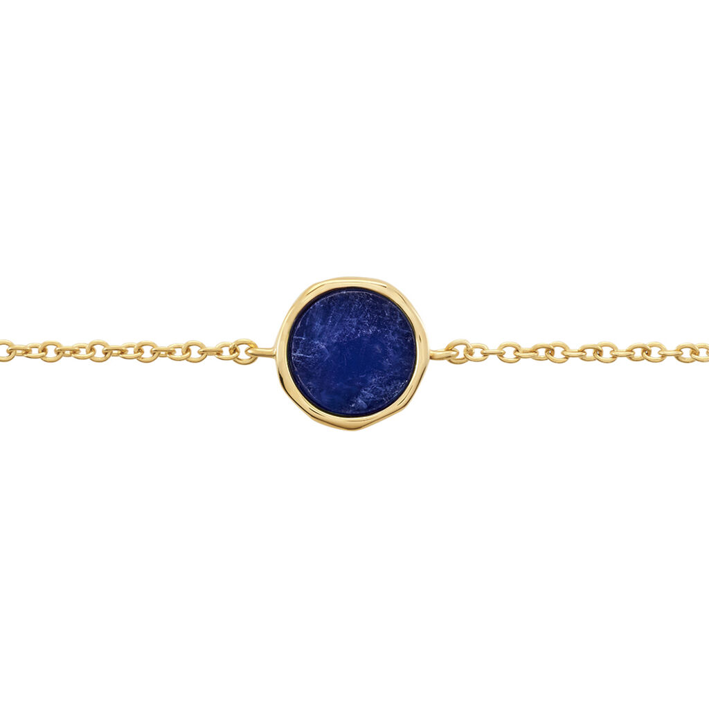 Bracelet Plaqu&eacute; Or Neassasodalite - Bracelets Femme | Histoire d&rsquo;Or