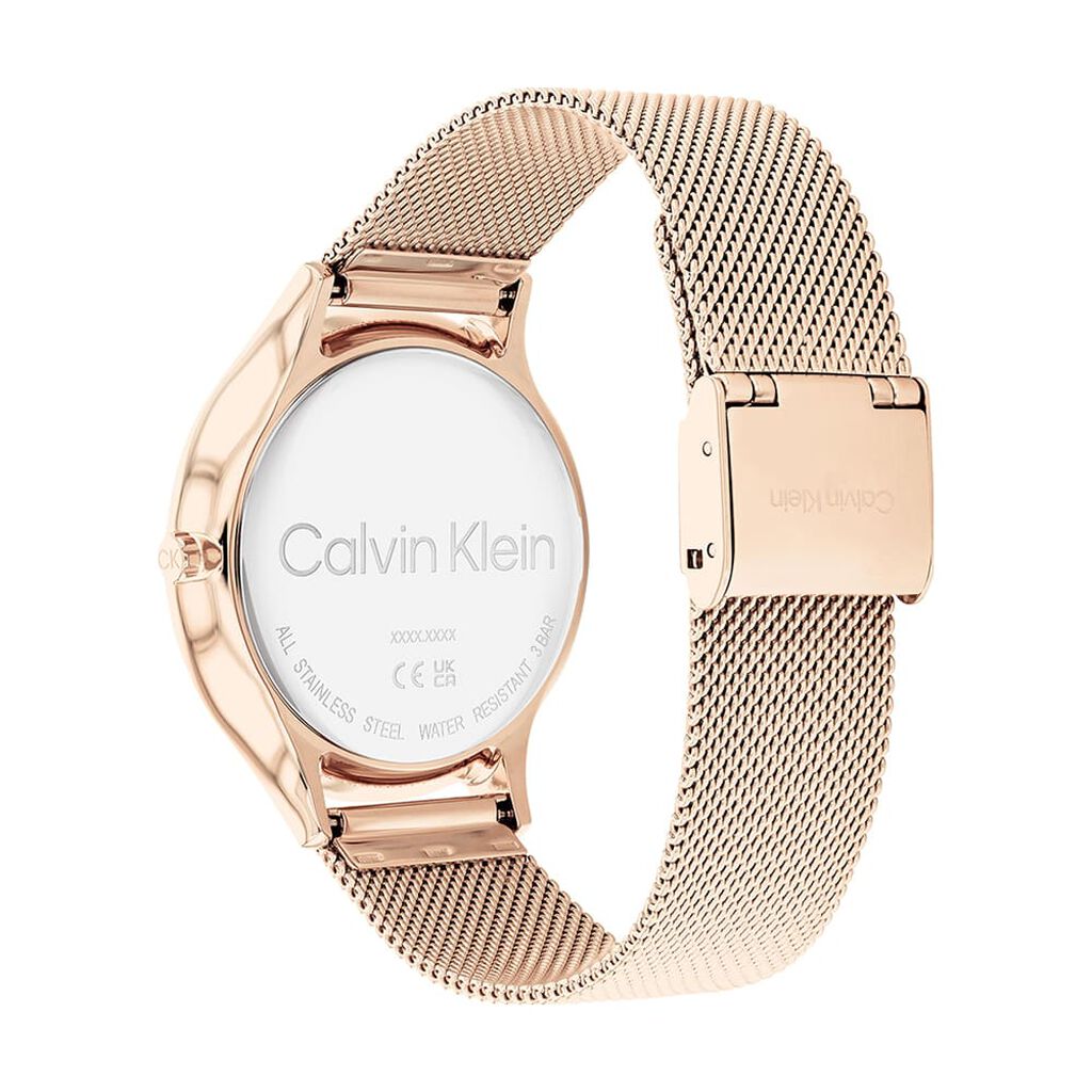 Montre Calvin Klein Timeless 2h Rose - Id&eacute;es cadeaux Femme | Histoire d&rsquo;Or