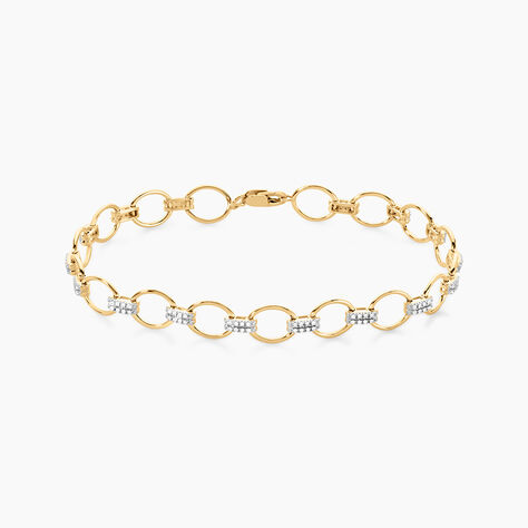 Bracelet Or Jaune Kayly Diamants - Bracelets Femme | Histoire d&rsquo;Or