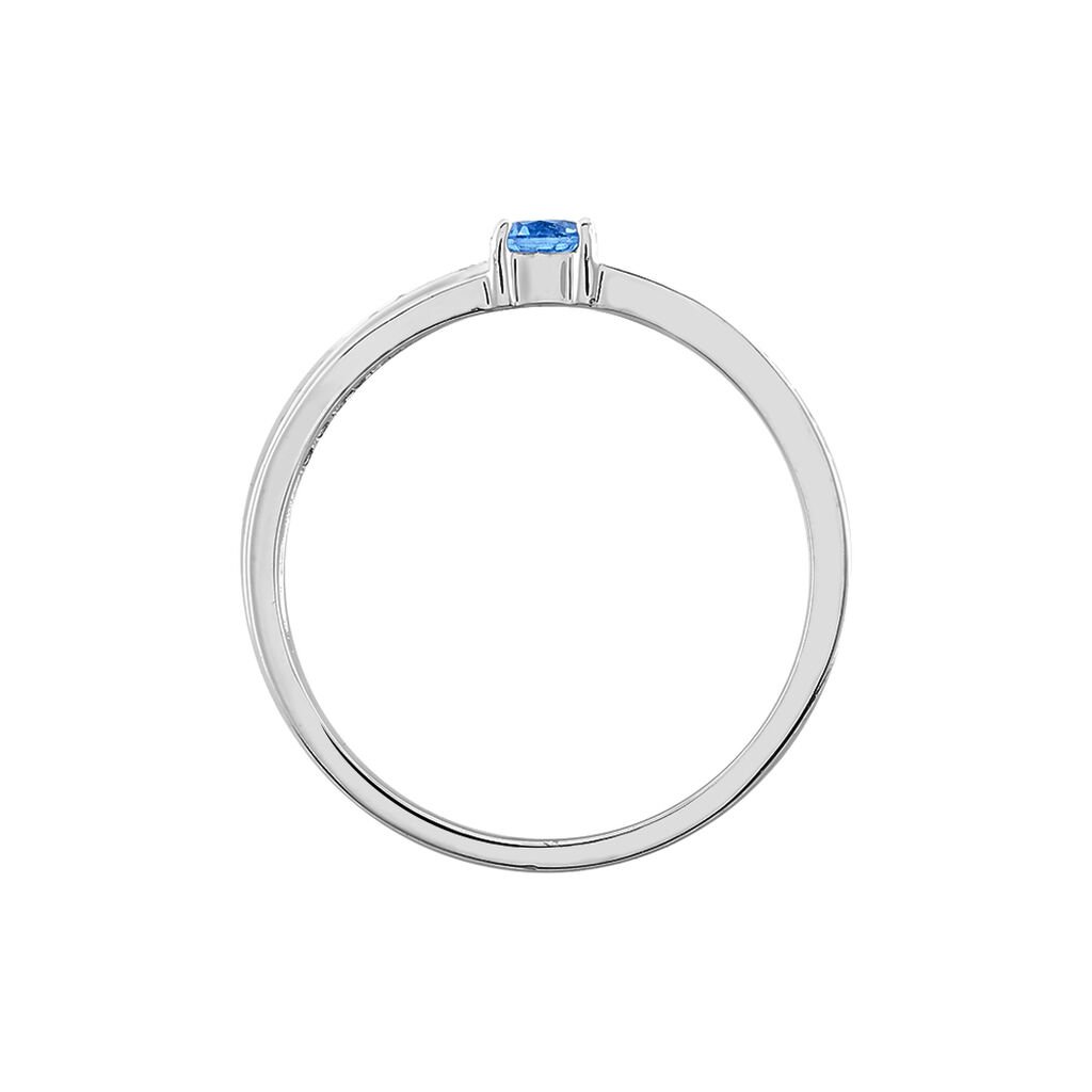 Bague Bertheline Argent Blanc Oxyde De Zirconium - Bagues solitaires Femme | Histoire d’Or