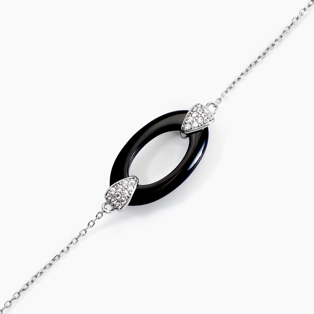 Bracelet Peer Argent Blanc Oxyde De Zirconium - Bracelets Femme | Histoire d&rsquo;Or