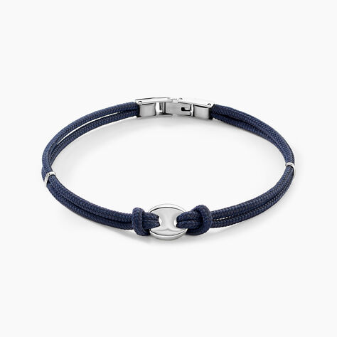 Bracelet Fabrice Acier Blanc - Bracelets cordon Homme | Histoire d’Or