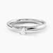 Bague Iris Platine Blanc Diamant - Bagues solitaires Femme | Histoire d&rsquo;Or