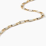 Bracelet Danae Plaquette Or Bicolore - Bracelets cha&icirc;ne Homme | Histoire d&rsquo;Or