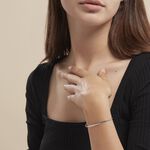 Bracelet Izel Maille Anglaise Or Blanc - Bracelets cha&icirc;ne Femme | Histoire d&rsquo;Or