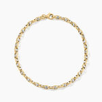 Bracelet Carlo Or Bicolore Maille Marine Ronde - Bracelets cha&icirc;ne Femme | Histoire d&rsquo;Or