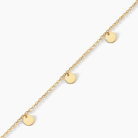 Bracelet Breloques 19 Cm En Or Jaune 8 Carats (333) Pour Femme - Neuf Avec étiquettes, Style Chaîne