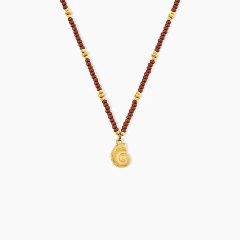 Collier Mermaid Acier Jaune Verre - F&ecirc;te des m&egrave;res Femme | Histoire d&rsquo;Or