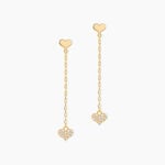Boucles D'Oreilles Pendantes Cheri Or Jaune Oxyde - Boucles d'oreilles pendantes Femme | Histoire d&rsquo;Or