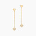 Boucles D'Oreilles Pendantes Everild Or Jaune Oxyde De Zirconium - Boucles d'oreilles pendantes Femme | Histoire d&rsquo;Or