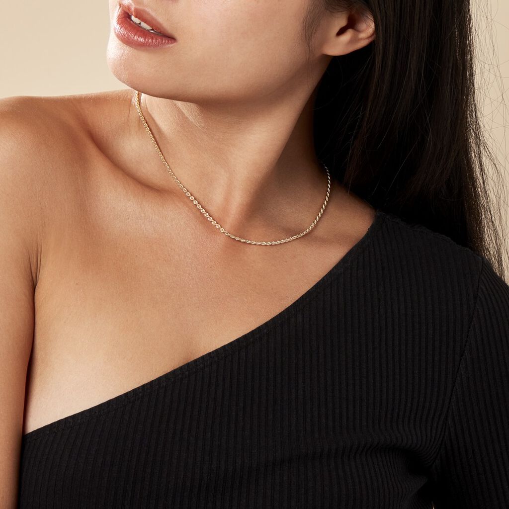 Collier Jerry Maille Corde Or Jaune - Chaines Femme | Histoire d&rsquo;Or