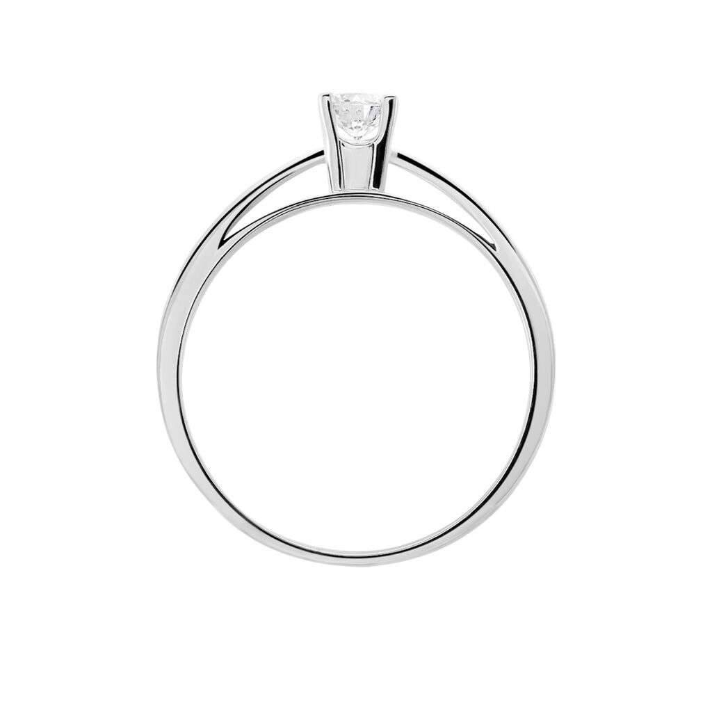 Bague Solitaire Celina Or Blanc Diamant - Bagues solitaires Femme | Histoire d’Or