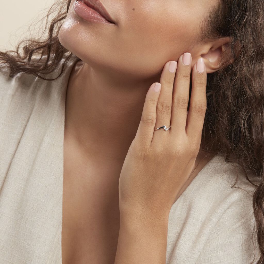 Ashley Witgouden Diamanten Solitaire Ring - Bagues solitaires Femme | Histoire d’Or
