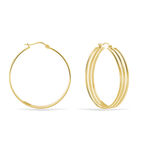 Cr&eacute;oles Adel Acier Jaune - Boucles d'oreilles cr&eacute;oles Femme | Histoire d&rsquo;Or