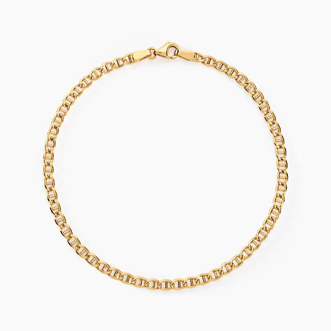 Bracelet Or Jaune Capucin Maille Marine - Bracelets cha&icirc;ne Femme | Histoire d&rsquo;Or