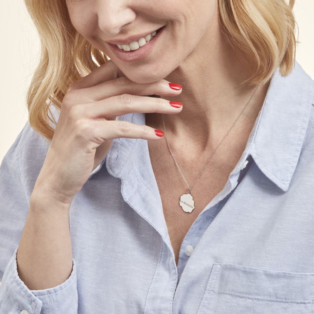 Pendentif Thea Argent Blanc - Pendentifs Famille | Histoire d’Or