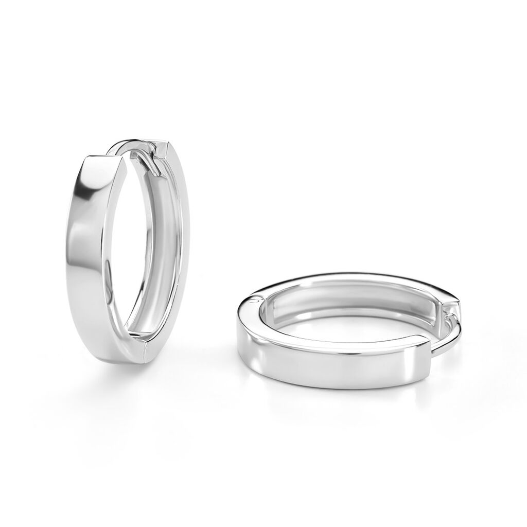 Cr&eacute;oles Eleaonora Argent Blanc - Boucles d'oreilles cr&eacute;oles Femme | Histoire d&rsquo;Or