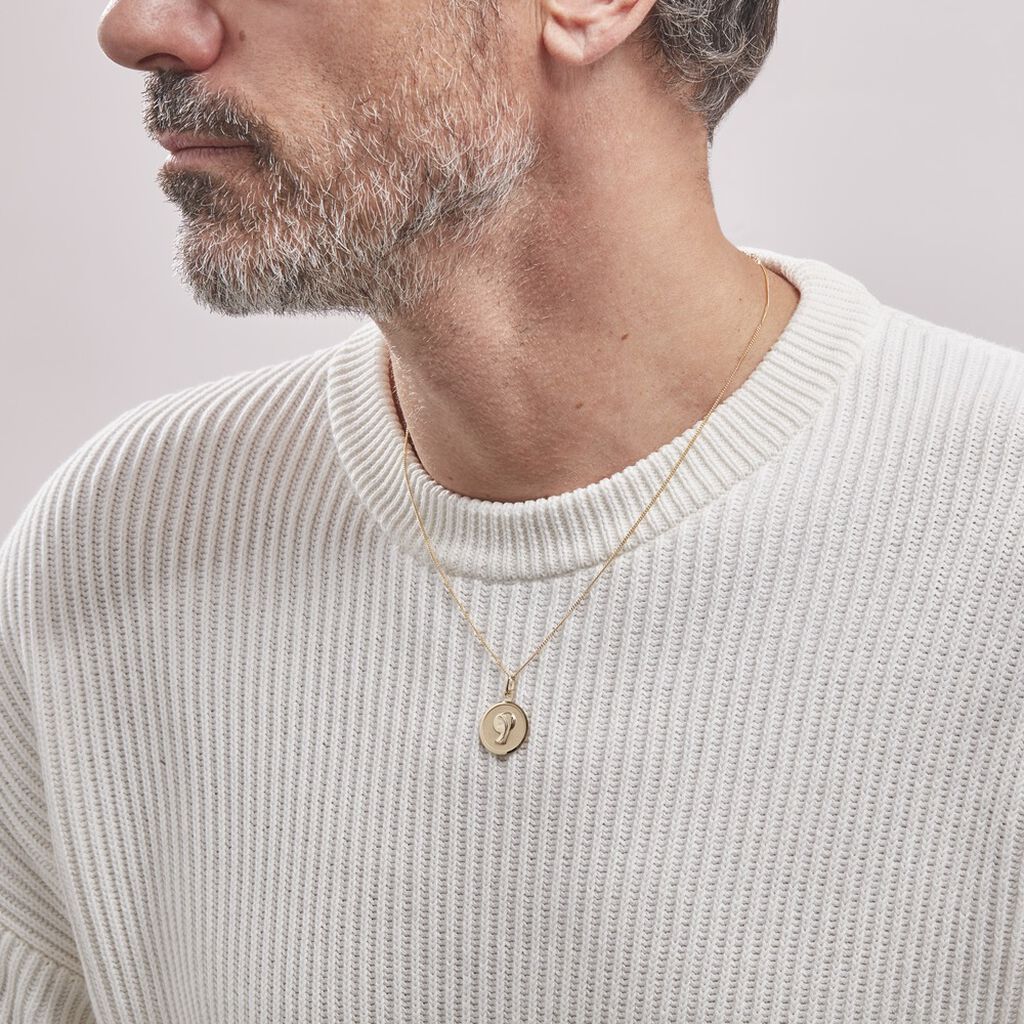Pendentif Vierge Rond Or Jaune - Pendentifs Baptême Famille | Histoire d’Or