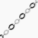 Bracelet Nowell Argent Blanc Oxyde De Zirconium Et C&eacute;ramique - Bracelets Femme | Histoire d&rsquo;Or