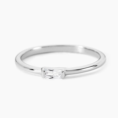 Bague Manuelita Argent Blanc Oxyde De Zirconium - Bagues solitaires Femme | Histoire d’Or