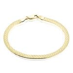 Bracelet Argent Jaune Alay - Bracelets cha&icirc;ne Femme | Histoire d&rsquo;Or
