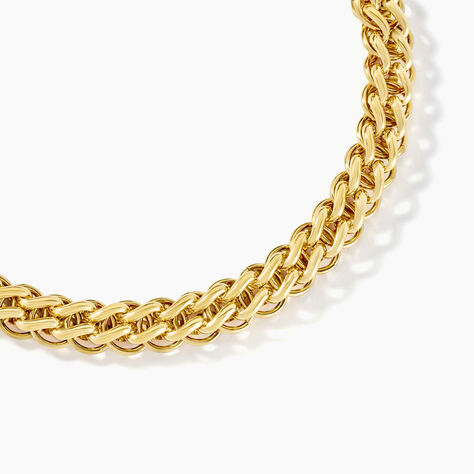 Collier Jackie Acier Jaune - Ras de cou Femme | Histoire d’Or