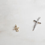 Pendentif Canice Croix Or Jaune Oxyde De Zirconium - Pendentifs Communion Famille | Histoire d&rsquo;Or