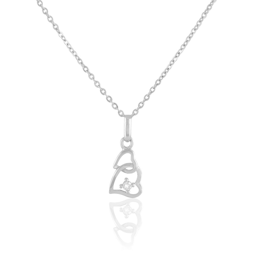Collier Roma Argent Blanc Oxyde De Zirconium - Colliers fantaisie Femme | Histoire d’Or