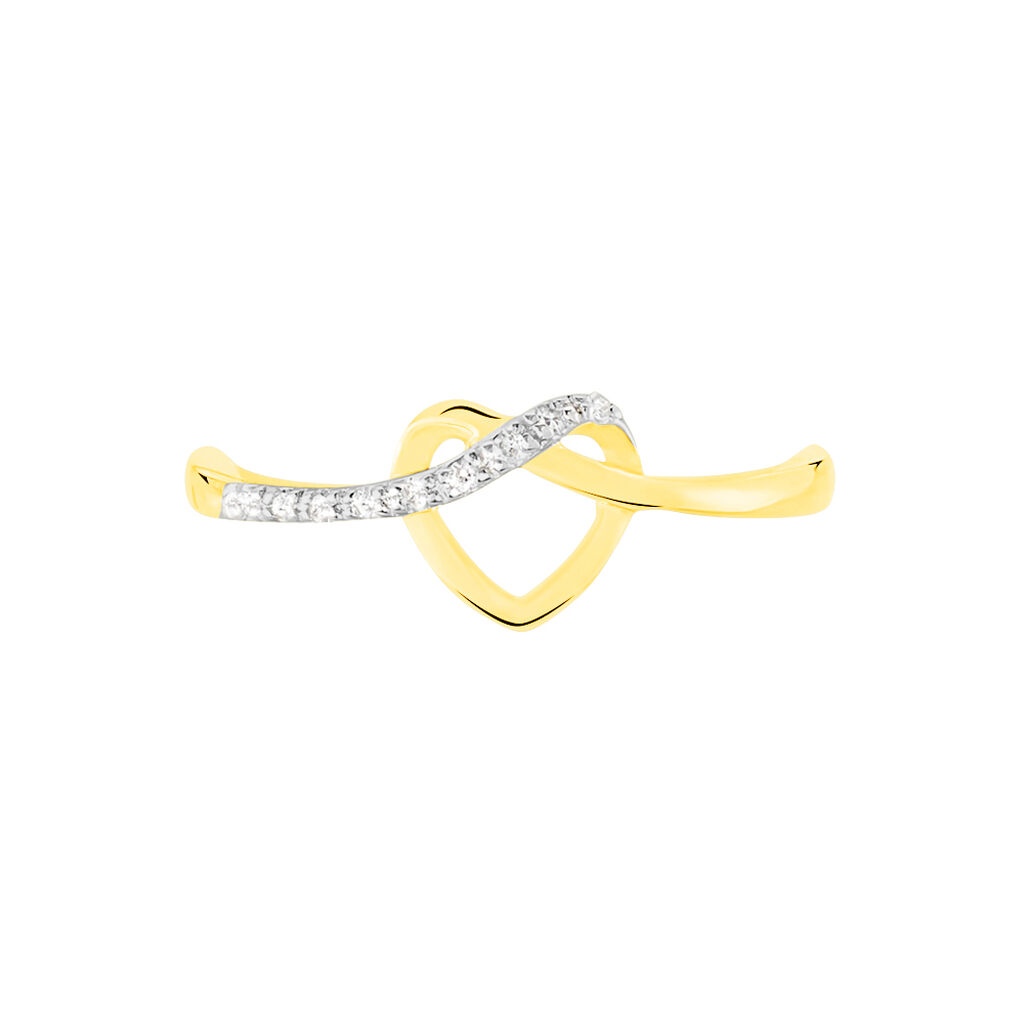 Bague Mona-lisa Or Jaune Diamant - Bagues avec pierre Femme | Histoire d’Or
