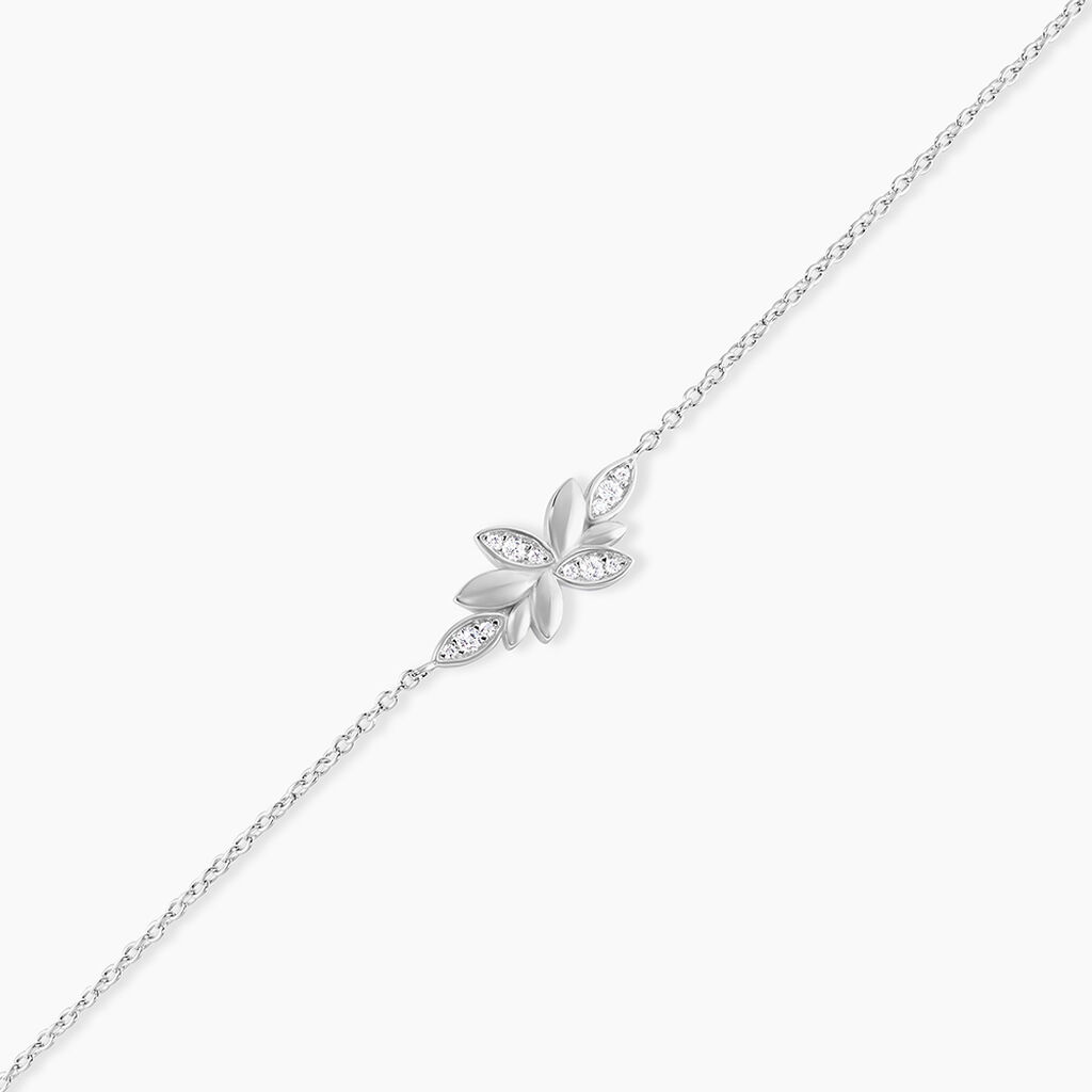 Bracelet Cesarine Argent Blanc Oxyde De Zirconium - Bracelets Femme | Histoire d’Or