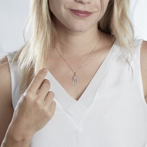 Collier Ioannina Argent Blanc Oxyde De Zirconium - Colliers fantaisie Femme | Histoire d’Or