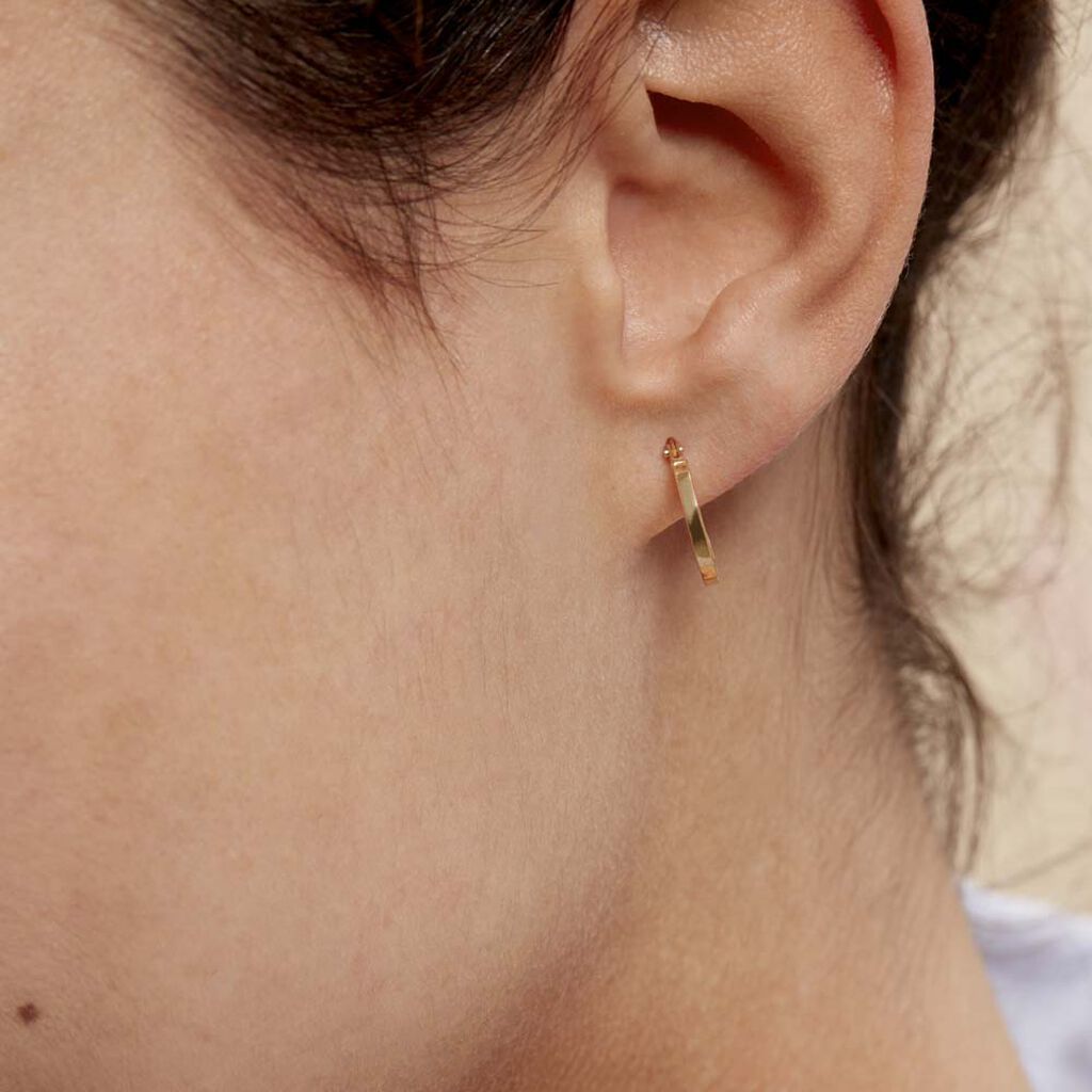 Créoles Thyrza Or Jaune - Boucles d'oreilles créoles Femme | Histoire d’Or