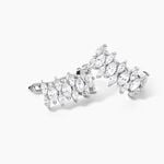 Bijoux D'Oreilles Tapis Rouge Argent Blanc Oxyde De Zirconium - Ear cuffs Femme | Histoire d&rsquo;Or